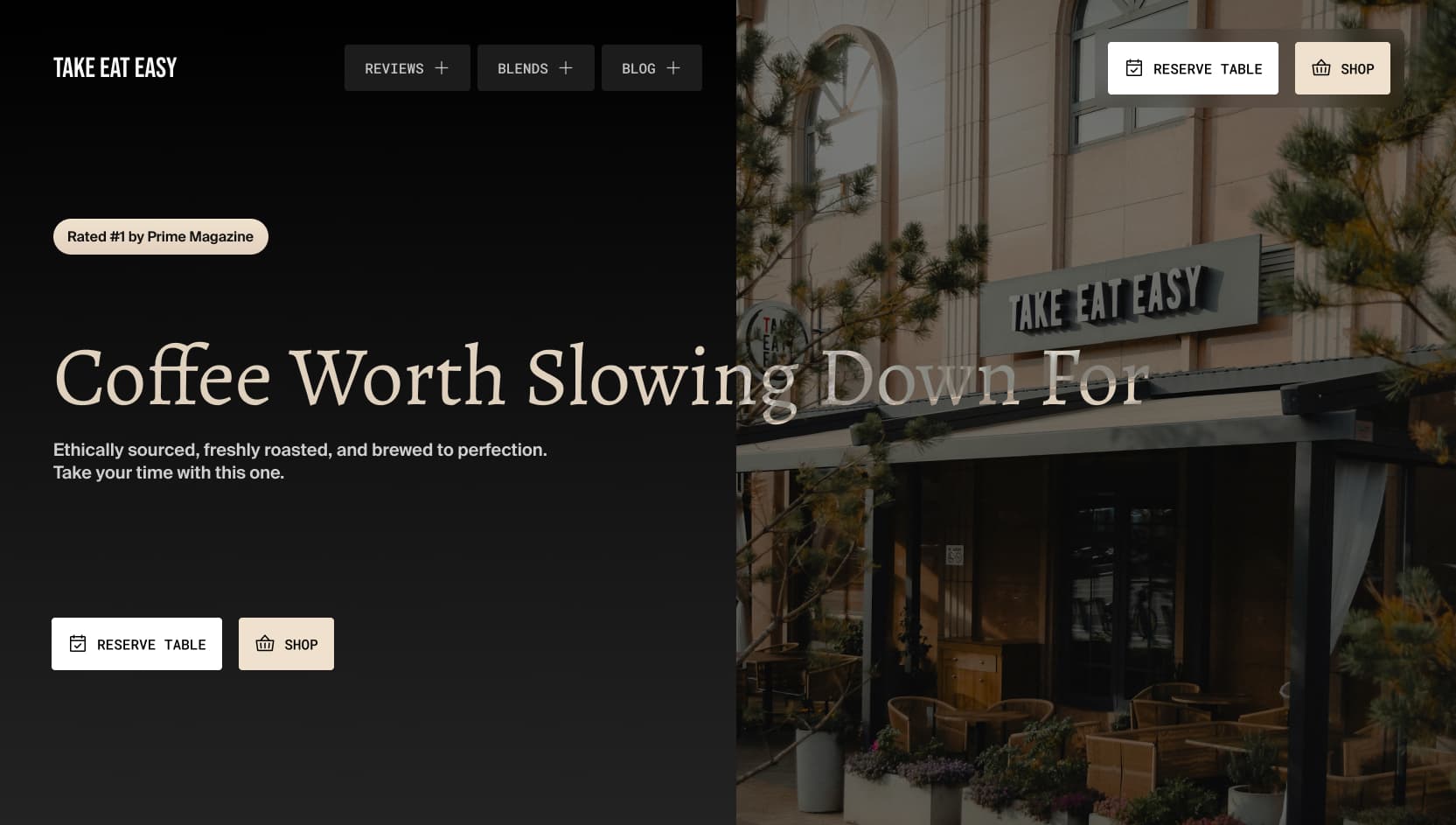 Example website built by Somosite